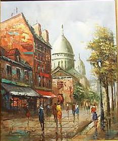 unknow artist Henri Royer Vue sur Montmartre Sweden oil painting art